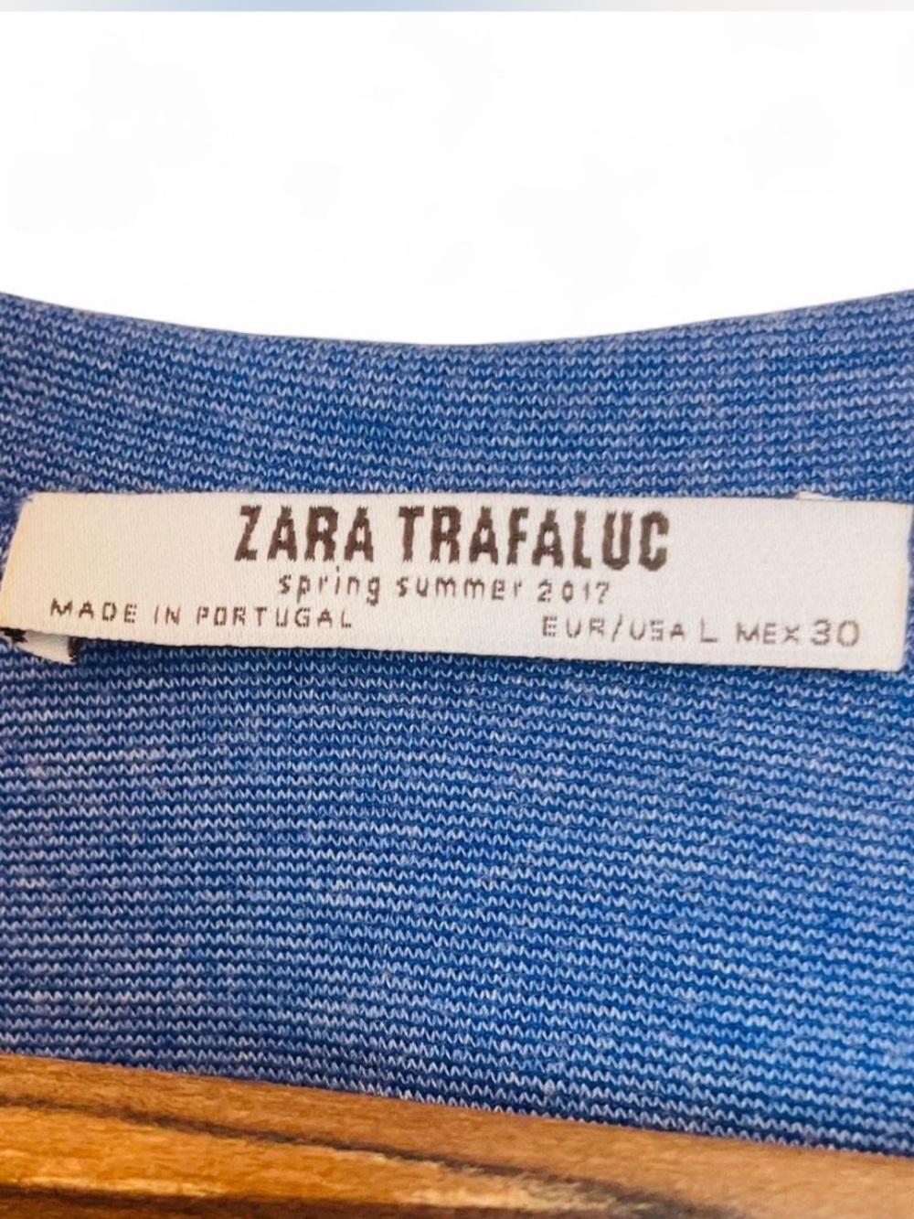 Zara Cobalt Blue Ribbed Halter Tank - Picture 6 of 7